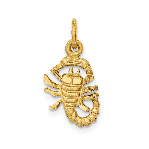 10K Yellow Gold Scorpio Zodiac Charm