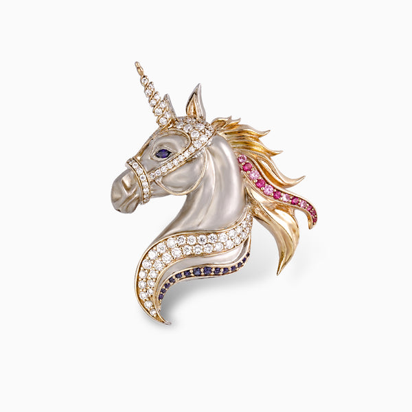 Wonderland Collection 3.0ct Gemstone and 3.6ct Diamond Brooch
