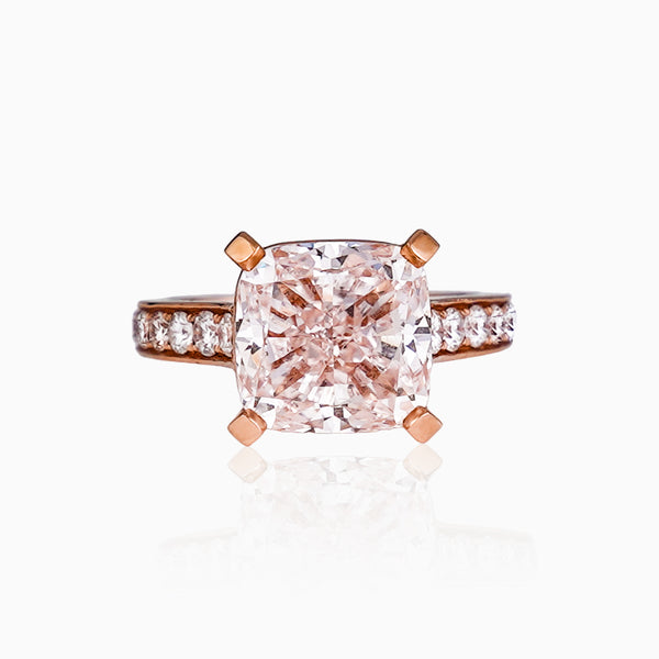 Devotion Collection 6.4ct Pink Diamond Ring