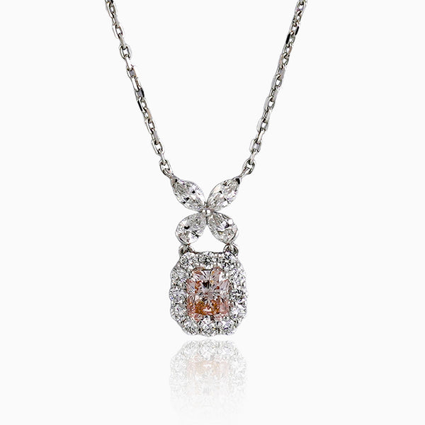 Wonderland Collection 1ct Pink Diamond Necklace