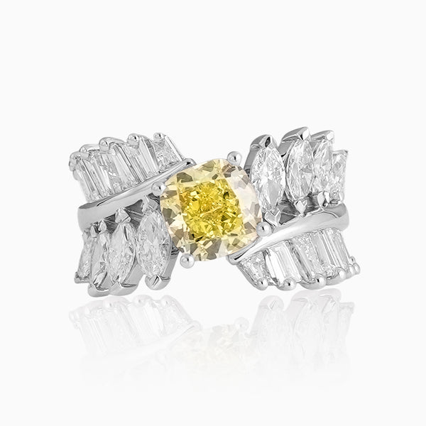 Wonderland Collection 4.5ct Yellow Diamond Ring