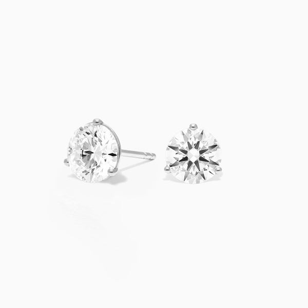 Carré de Luxe Collection D-E VS+ Round Diamond Prong Earrings (1-3 ct. tw.)