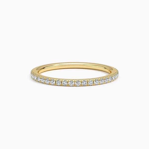 Sonata Three-Quarter D-F VS+ 14K Gold Women's Wedding Ring