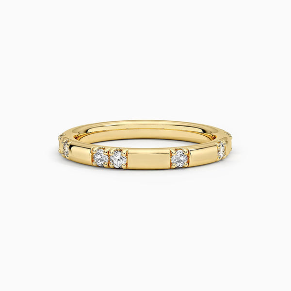 Astrielle 2.4mm D-F VS+ Ideal Cut Diamond 14K Gold Women's Wedding Ring