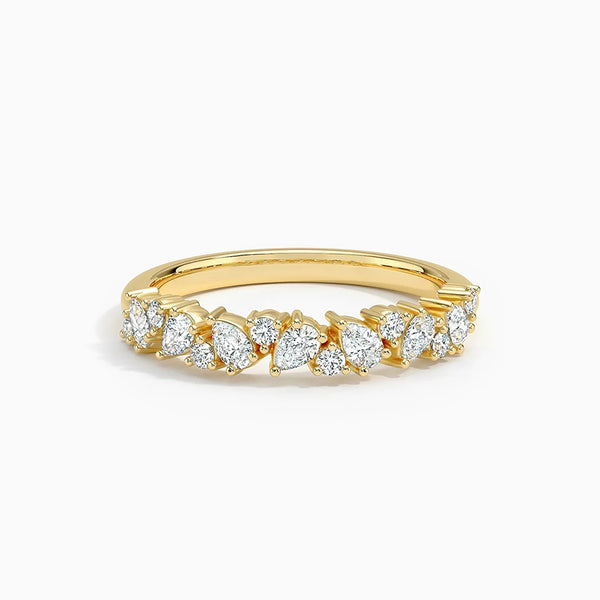 Olivia Half-Coverage D-F VS+ Diamond 14K Gold Women's Wedding Ring