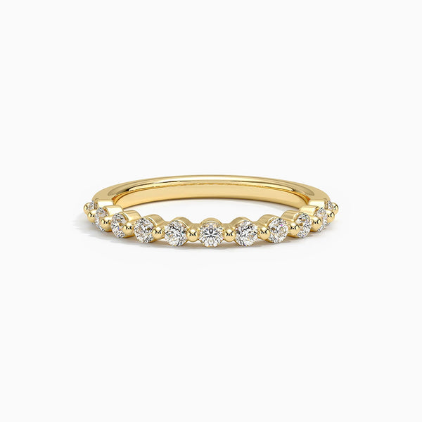 Marseille Half-Coverage D-F VS+ 14K Gold Women's Wedding Ring