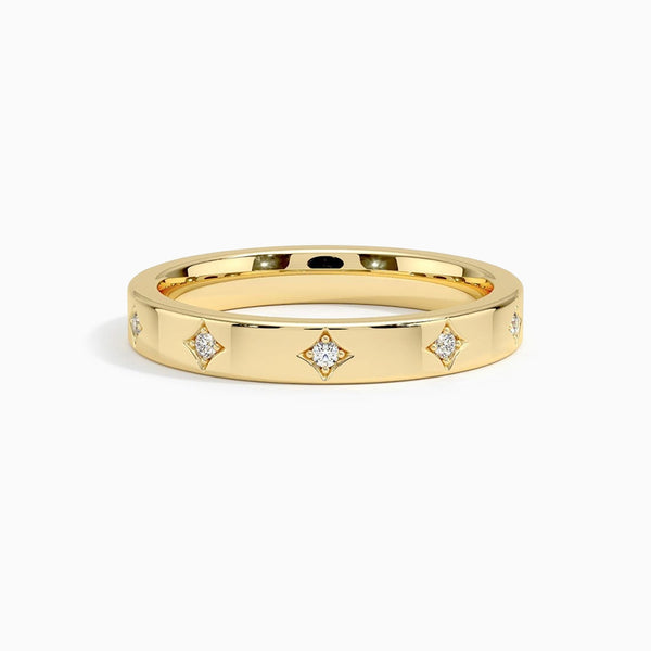 Elera D-F VS+ Ideal Cut Diamond 14K Gold Women's Wedding Ring