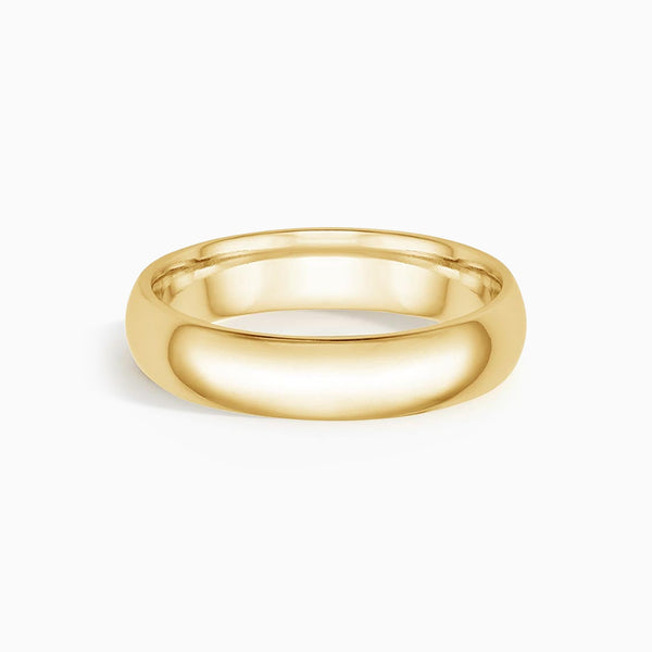 Comfort Classic 5mm 18K Gold Men's Wedding Band