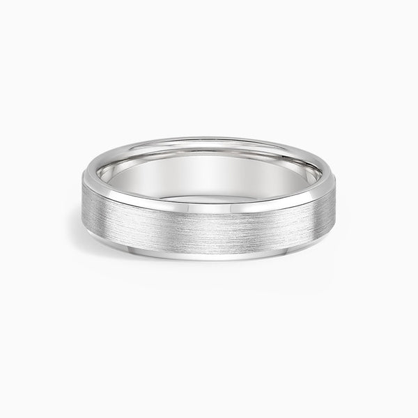 Edge Matte 5.5mm 18K Gold Men's Wedding Band