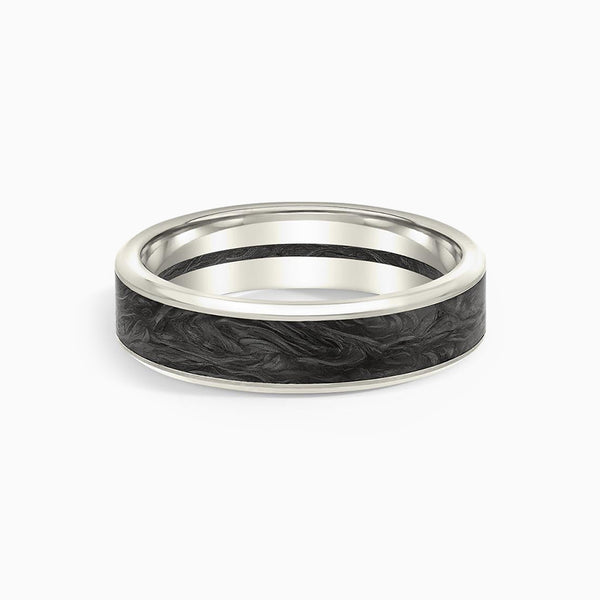 Onyx Blaze 6mm 18K Gold Men's Wedding Band