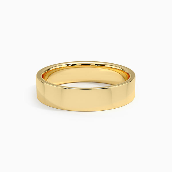 Sahara 5mm 18K Gold Men's Wedding Band