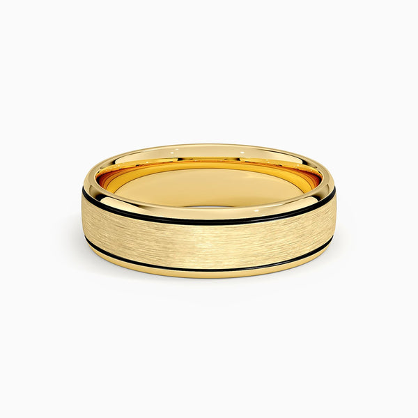 Everest 6mm 18K Gold Men's Wedding Band
