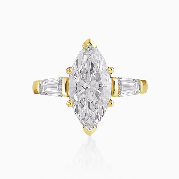 Devotion Collection 3.8ct Diamond Three Stone Ring