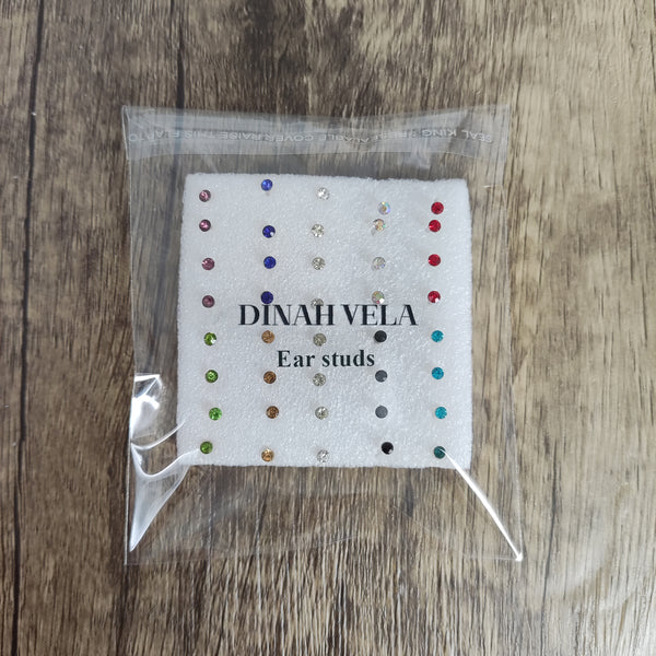 Dinah Vela Elegant Sterling Silver Minimalist Ear Studs