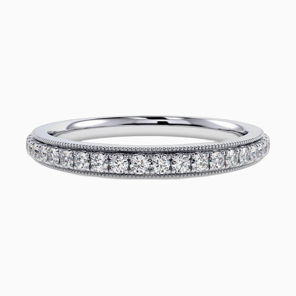 0.5-2.0 Carat D-F VS+ Ideal Cut Round Diamond 14K White Gold Eternity Ring