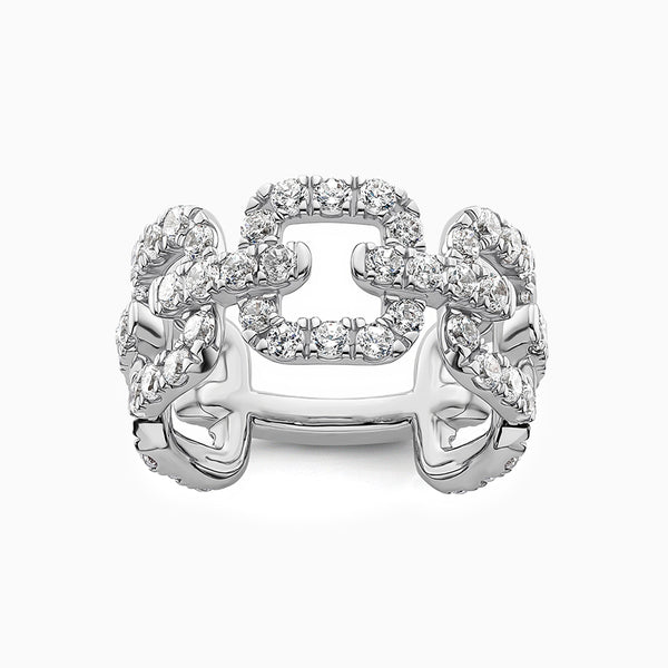 14K White Gold 2.38 ct Lab Grown Diamond VS+F+ Complete Band